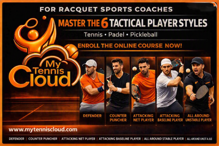 MASTER THE 6 TACTICAL PLAYER STYLES TENNIS PADEL PICKLEBALL