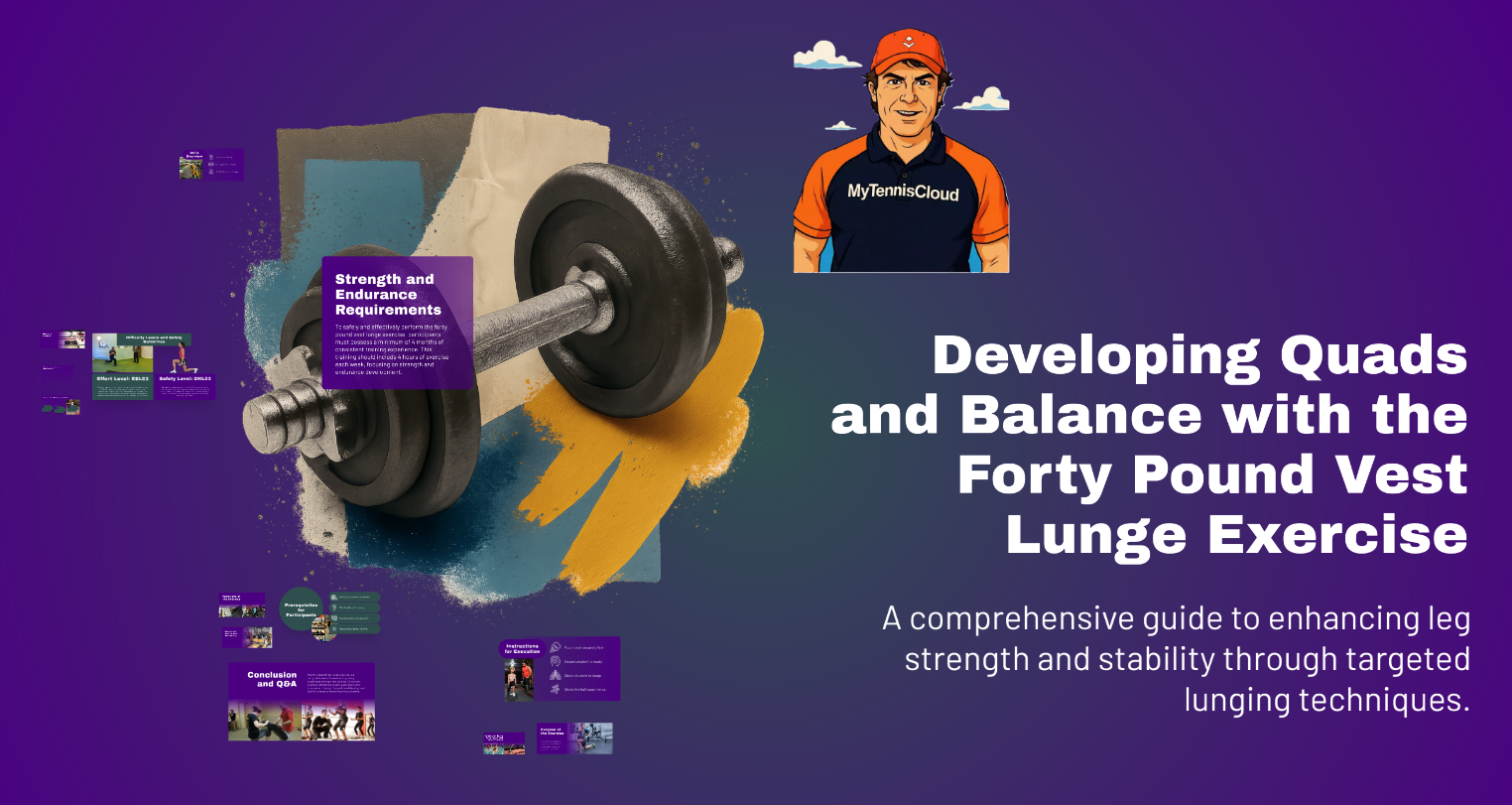 EXERCISES DEVELOPPING QUADS AND BALANCES WITH HEAVY VEST